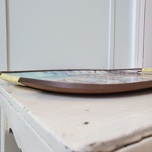 Vintage Antique S.S.Kresge Co. Pioneer Fox Hunt Coaching Cross Keys Tray - Picture 10 of 11